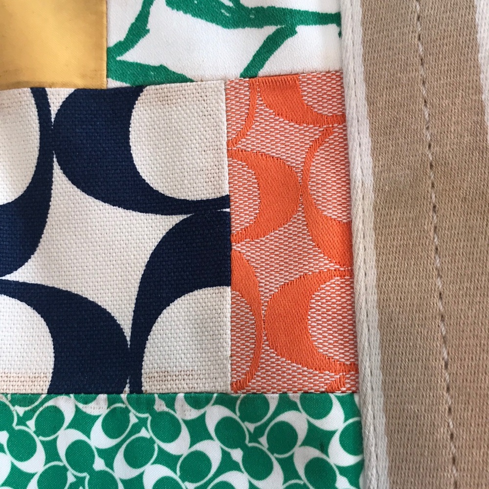 Coach Hampton Weekend Patchwork Bag Vibrant Color! - image 6